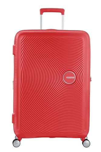 American Tourister Soundbox - Hard Shell Suitcase 77 cm Large - Trolley Suitcase with 4 wheels, TSA Lock, Expandable & Light - 97/110 L - Red (Coral Red) — view 2