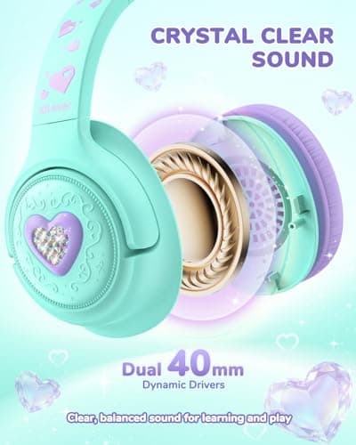 iClever Kids Headphones Wired 3.5mm, Boys Girls Headphones for Kids — view 6