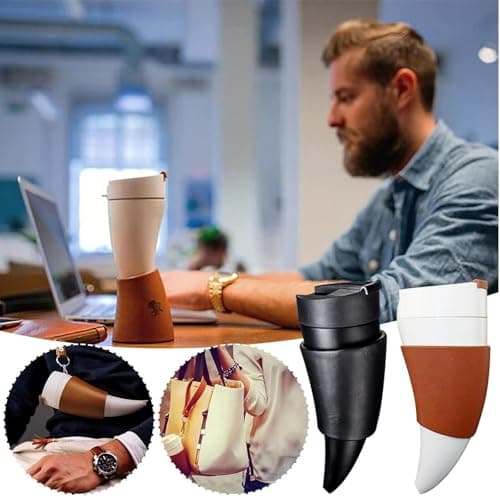 wdcfxy 12oz Viking Horn Shaped Stainless Steel Travel Coffee Mug — view 3