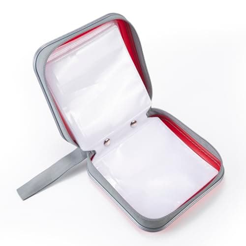 UENTIP CD Case,48 Capacity Hard Plastic CD Case Holder,for Car,Home＆Travel — view 6