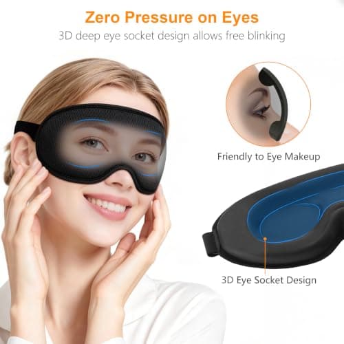 Gritin 2026 Gen 2 Sleep Mask-100% Blackout Eye Sleeping Mask for Women&Men — view 3