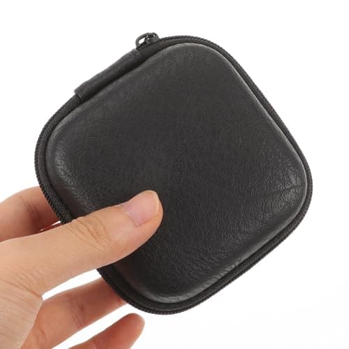 BCOATH Earbud Case Black Pu Multi Layer Travel Organizer for Earphones — view 4