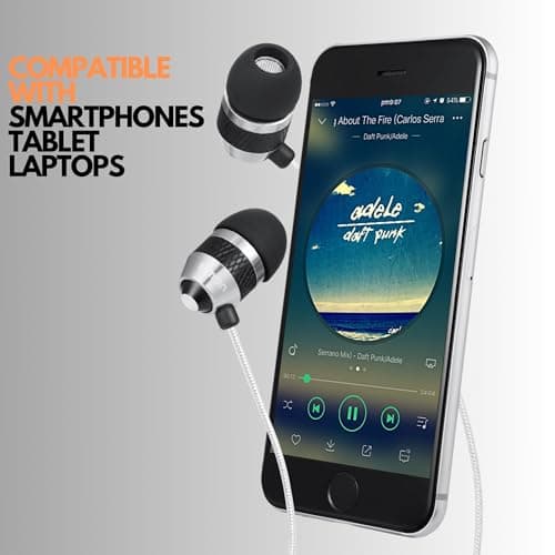 Betron B25 Earphones, In-Ear Wired Headphones, Silver — view 6