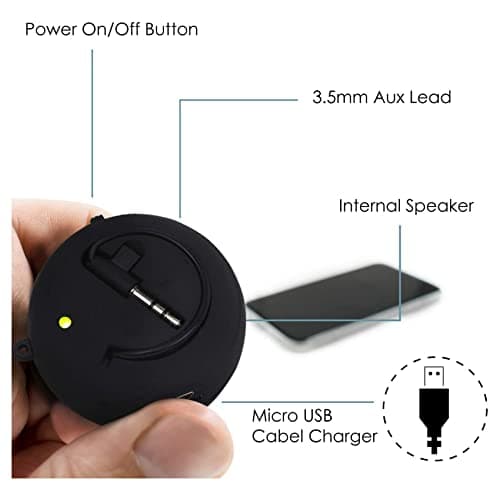 Oikufidu 2X Mini Speaker Portable Rechargeable Travel Speaker with Aux Input Wired 3.5mm Headphone Jack — view 5