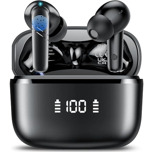 AI Language Translation Earbuds, 48H Real-Time Bluetooth 5.3 Translator Earbuds, Support 164 Languages with AI App, 3-in-1 Ear Buds with ENC Mic, 5 Translation Modes Earphones Travel/Business/Learning