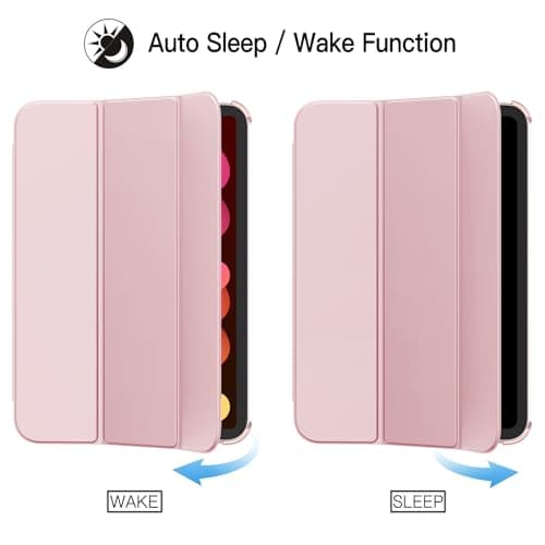 JETech Case for iPad mini A17 Pro/6th Gen (2024/2021), Pink — view 6