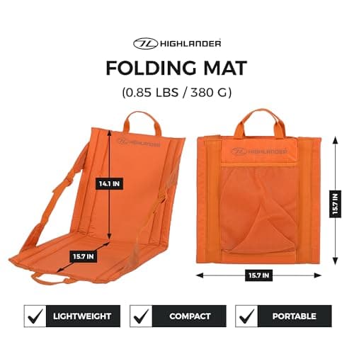 Highlander SM026-OE Mat, Unisex Adult, Orange, One Size — view 2