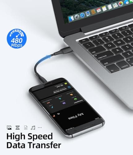 HOTNOW Short Micro USB Cable 15cm, [3 Pack,0.15m], USB to Micro USB Cable — view 3