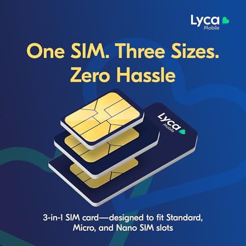Lyca Mobile UK Prepaid SIM Card | UK Plan Smart | 5 GB Data | 5G Speed | 1000 UK Minutes & SMS | International Calling | £5/30 Days — view 5