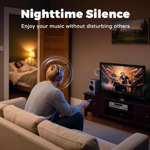 Holdsound TV Headphones Wireless for Seniors,Plug and Play & No Audio Delay — view 2