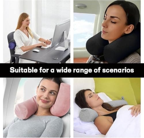 dijiusidy U Shaped Travel Pillow Memory Foam,light gray,66 * 11 * 11 — view 2