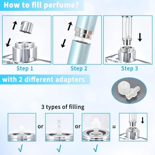 5ml Empty Perfume Spray Bottle Refillable, Travel Perfume Atomiser (Pink) — view 4