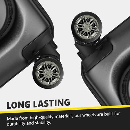 8 Pack 52mm Luggage Wheels Replacement Kit for Suitcase Caster Repair — view 3
