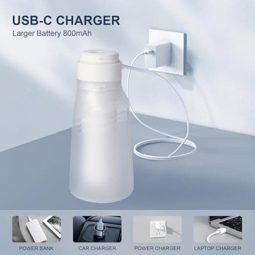 400ml Portable Electric Travel Bidet, USB-C IPX7 Personal Care — view 4