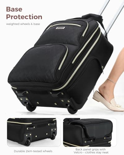 Ponhog Rolling Laptop Travel Backpack with Wheels for Women — view 6