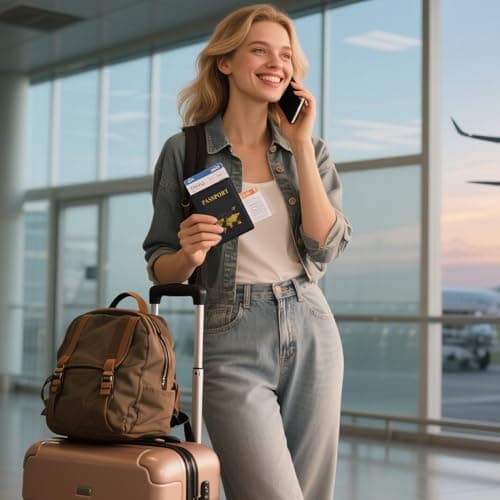 2 Pcs PU Leather Passport Holder Travel Wallet, Passport Holder Cover, Passport Cover and Luggage Tag, Tickets, Boarding Pass, ID Cards, Credit Cards, Slim Passport Wallet for Men and Women — view 5