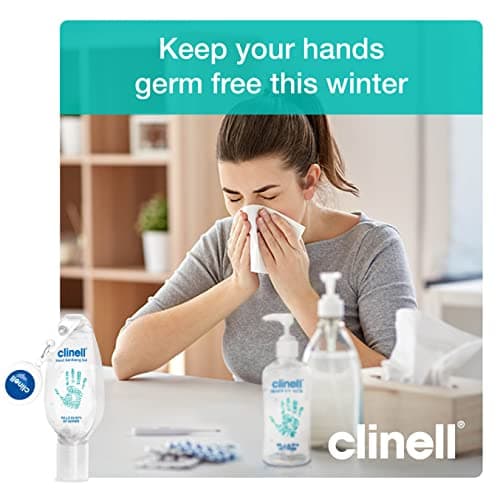 Clinell Hand Sanitiser Gel with Retractable Clip - 50 ml - Dermatologically Tested, Kills 99.99% of Germs, Moisturising, Quick Action, Kind to Skin, No Stickiness — view 3