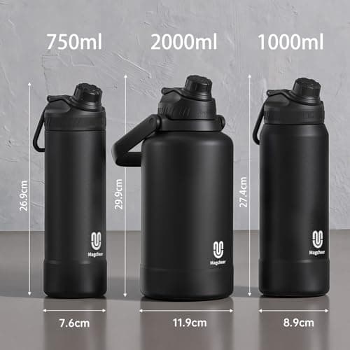 Mgacheer 750ml Insulated Metal Water Bottle with Spout Lid（Lavender） — view 3