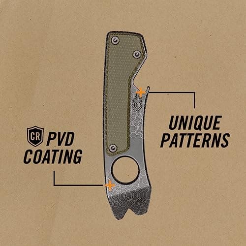 Gerber Gear Chonk 6-in-1 Multi-Tool - Pry Bar, Wire Stripper, Nail Puller, EDC Gear and Equipment - Micarta — view 3
