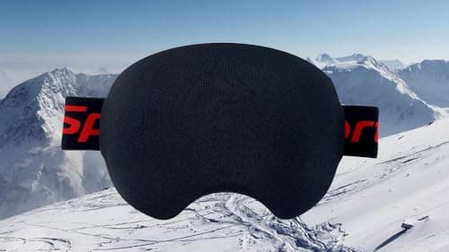 AMMKRO Ski Snowboard Goggle Cover Protector - Lens Scratch Dust Protection for Travel Storage Accessories (Black) — view 5