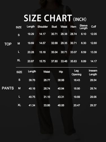 LILLUSORY 2 Piece Lounge Wear Sets for Women UK Summer Vacation Travel Outfit Airport Casual Elastic Waisted Wide Leg Trousers Co Ord Sets Dressly Capsule Wardrobe Clothing 2026 Oatmeal Grey XL — view 6