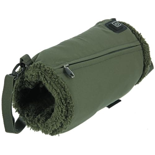 Fishing Hand Warmer 3 Heat Settings, Soft Fleece Lining, Adjustable Shoulder/Neck Strap, Powerbank Powered with Camo Snood, Carp Fishing, Camping, and Outdoor Activities — view 6