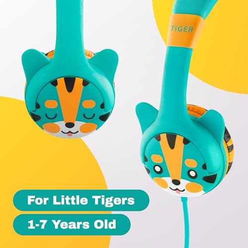 Kidrox® Toddler Baby Headphones (1-7 years old) for Kids, Durable & Flexible Headphones for Kids, Girls & Boys, 85dB Limiting Wired Children HeadPhones for School, Airplane, Travel, iPad, Tablet — view 5