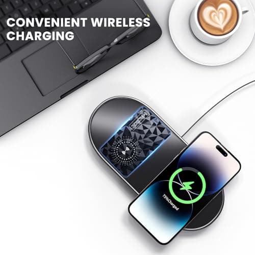 Ucard Wallet Tracker Card, Thin Bluetooth Tracker, Works with Apple Find My (iOS Only), Rechargeable, Wallet Finder and Item Locator for Wallet, Luggage Tags and More (Diamond Shimmer) — view 4