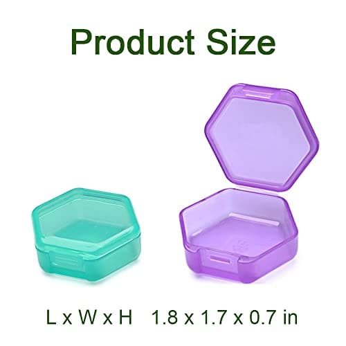 3 PCS Small Pill Box, BPA Free Pill Case to Hold Vitamins, Moistureproof Daily Pill Box Organiser for Travel, Portable One Day Pill Case Container (Cyan-Orange-Purple) — view 6