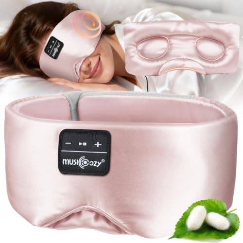MUSICOZY Sleep Mask Headphones 3D Silk Bluetooth Sleep Headphones