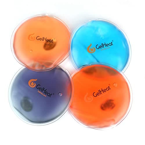 Pack of 5 GelHeat Instant Hand Warmers Round - Reusable Gel Click Heat Pads (Purple) — view 4