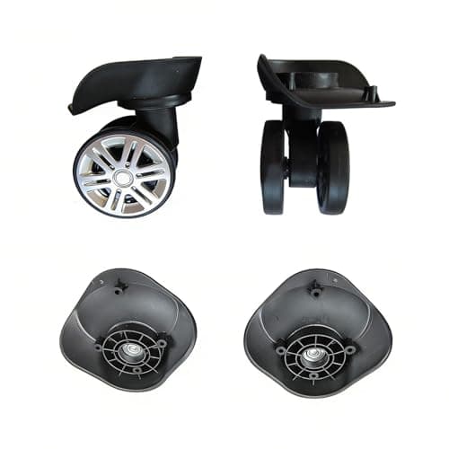 Luggage Wheels - Universal 360 Swivel Repair Kits, Silent Running Trolley Casters, Heavy Duty Nylon Roller Bearings, Suitcase Duffle Bag Spare Parts For Vacation School Airplane Trunks — view 3