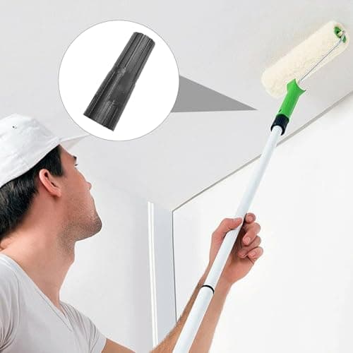 4 Pcs Screw Fit Extension Poles, Plastic Extension Pole Adapter, Universal Innovative Paint Roller Extensions Pole Adapter, Simple Screw-On Tool, Perfect for Detail Work and Hard-to-Reach Corners — view 5
