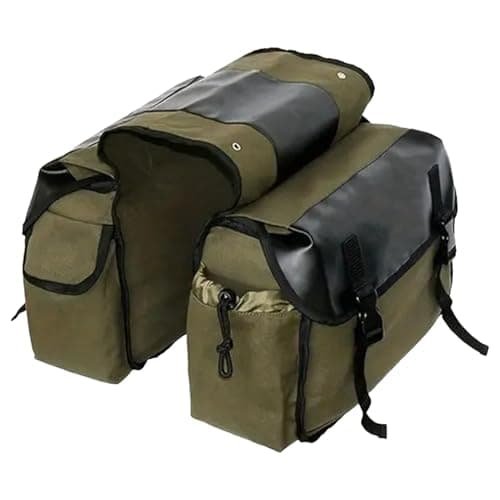 Motorcycle Saddlebags Waterproof Canvas Organizer