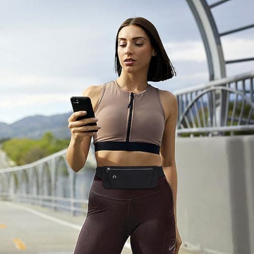 Slim Running Belt for Phone, Travel Money Belt — view 5