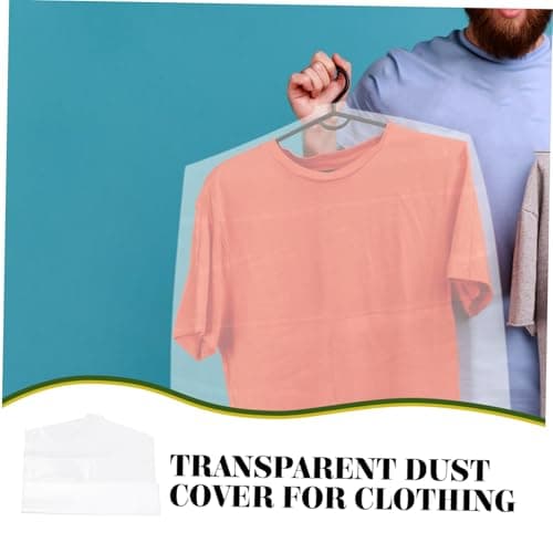 Plastic Clothes Covers 10 Pack Pe Hanging Garment Bags — view 4