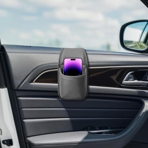 Car Cup Holder Universal Leather Scratch-Resistant Vehicle Organizer — view 2