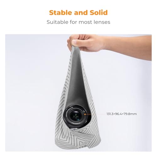 K&F CONCEPT Lens Camera Protective Wrap,(2pack,13.7" x 13.7"+17.7" x 17.7") — view 3