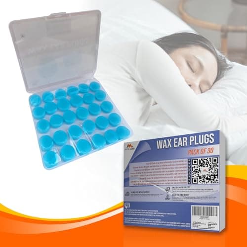 30Pcs Reusable Silicone Wax Ear Plugs - 32dB Noise Cancelling for Sleep — view 4