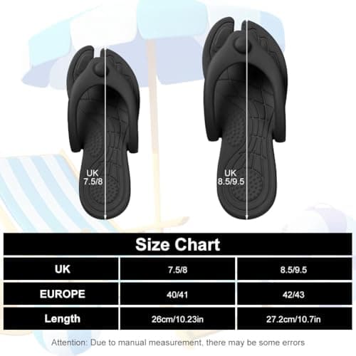 Aomig Foldable Flip Flops Womens Lightweight Travel Thong Slippers Portable Folding Slides Sandal Non Slip Thong Sandals Spa Yoga Open Toes Slippers Quick Drying Shower Shoes Flip Flops(Pink-7.5-8 UK) — view 2