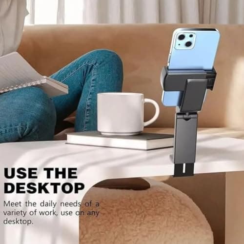 Phone Holder,Airplane Travel Essentials,Car Phone Mount,Cell Phone Stand for Desk Shower Bike Bed Luggage,Universal Mini Travel Accessories for iPhone 16 15 14 13 12 11 Pro Max Samsung — view 2