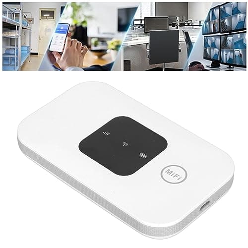 Cryfokt 4G LTE Mobile Wifi Hotspot Portable Router with SIM Card Slot Supports 10 Users for Travel in Europe Asia Africa White — view 5