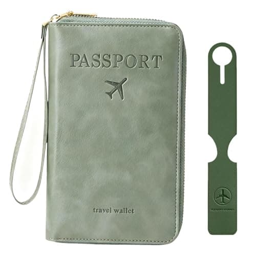 HAOQIAGA Passport Holder Travel Wallet, RFID Travel Wallet