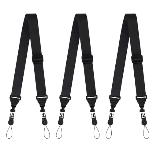 TECDW Pack Adjustable Shoulder Strap with Quick Release, Replacement Nylon Carrying Strap for iPad, Camera, Binoculars, Computer Bags Laptop, Cell Phone Case, Messenger Bag, Bags (3)