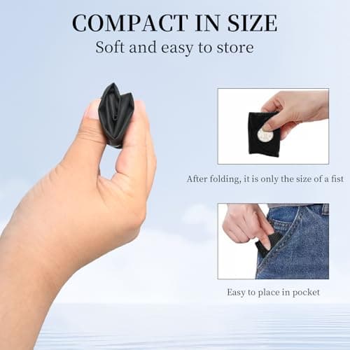 Godneei Foot Covers for Shoes, 5 Pairs Silicone Shoe Covers, Waterproof Shoe Covers Reusable for Men & Women, Non-Slip Shoe Protector Covers, Alternative to Shoe Covers Disposable, Black, Size L — view 5