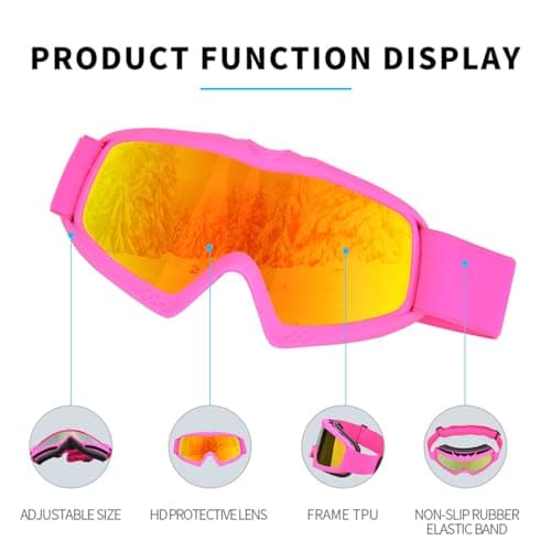 Jazuaiao Goggles UV Protections Anti-Fog for Toddler Boys, Blue — view 4