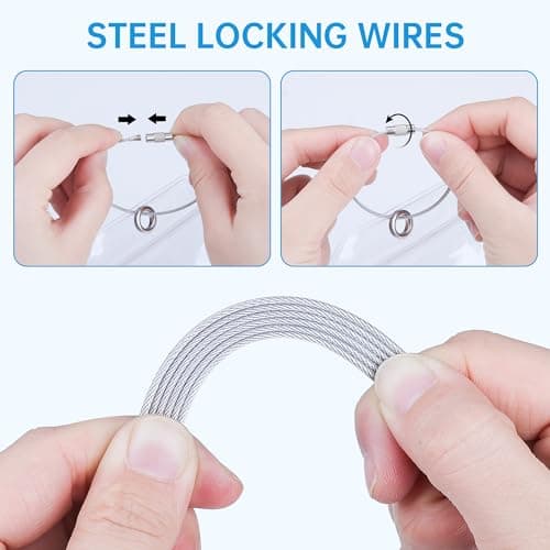 Teskyer 8 Pcs Cruise Luggage Tag Holder Compatible with P&O, Princess, Carnival, MSC, NCL, Waterproof, Clear, Durable, with Zip Seal, Steel Loops, Cruise Essentials — view 4