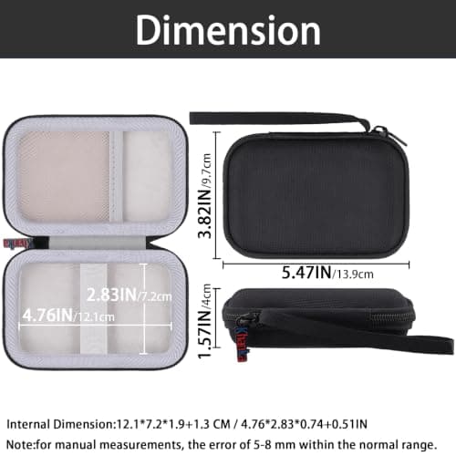 Khanka Case for TP-Link M7450/M7750/M7650 4G+ Portable WiFi,Storage Travel Cover for TP-Link M7450/M7750/M7650 LTE Router,Case Only — view 6