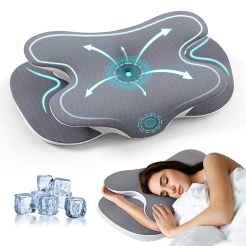 A-Pce Ergonomic Memory Foam Pillow-Orthopedic Neck Pillow,Light Gray