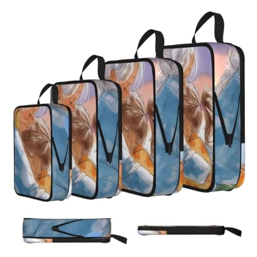 Vortithora 4 Set Grandma-Hug-Love Compression Packing Cubes